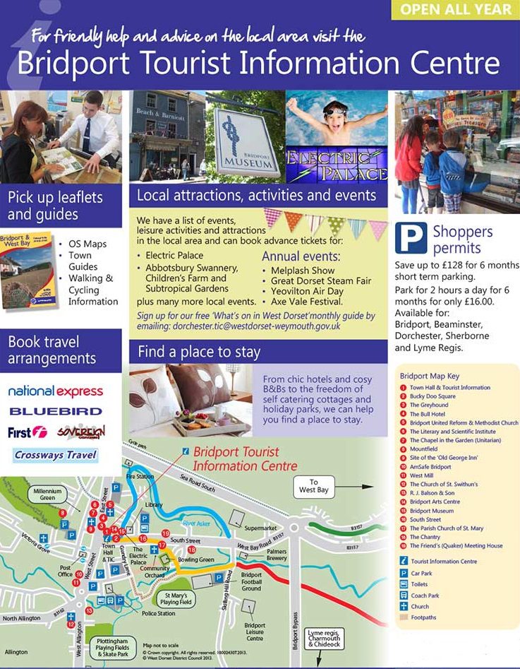 tourist information leaflet
