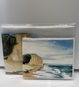 West Bay Tea Towel & Greeting Card Set