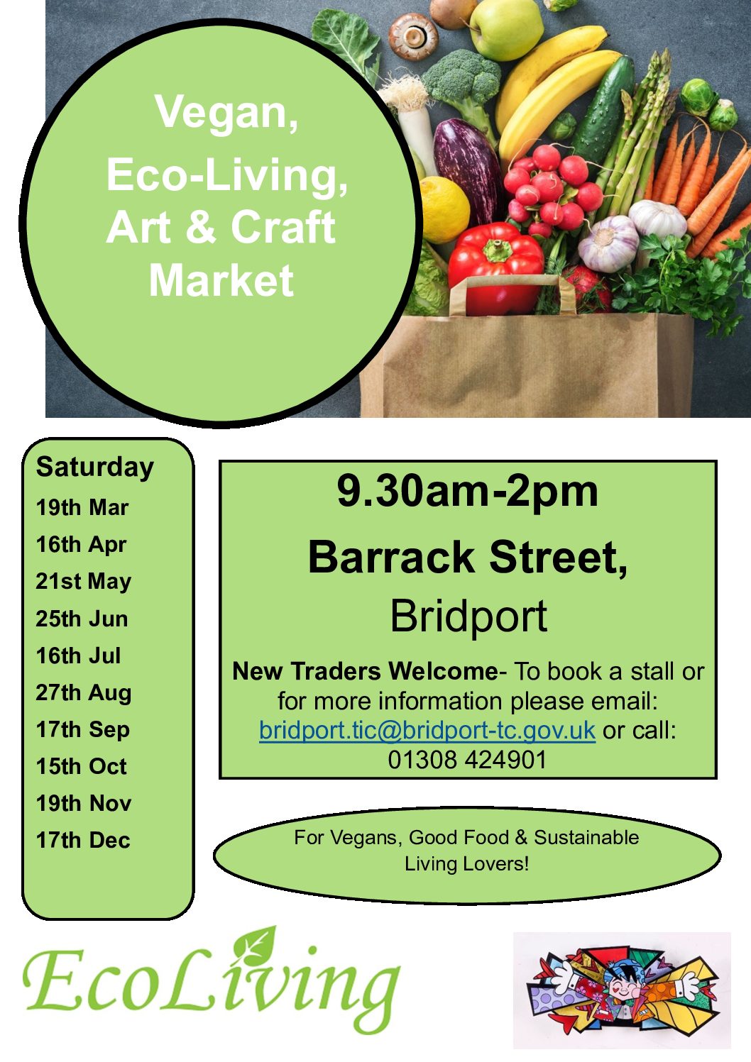 Bridport Vegan, Eco Living, Arts & Crafts Markets