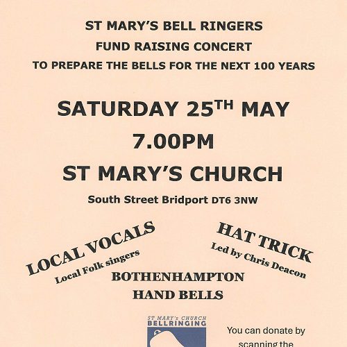 St Mary’s Bell Ringers Fundraising Concert (Saturday 25 May)