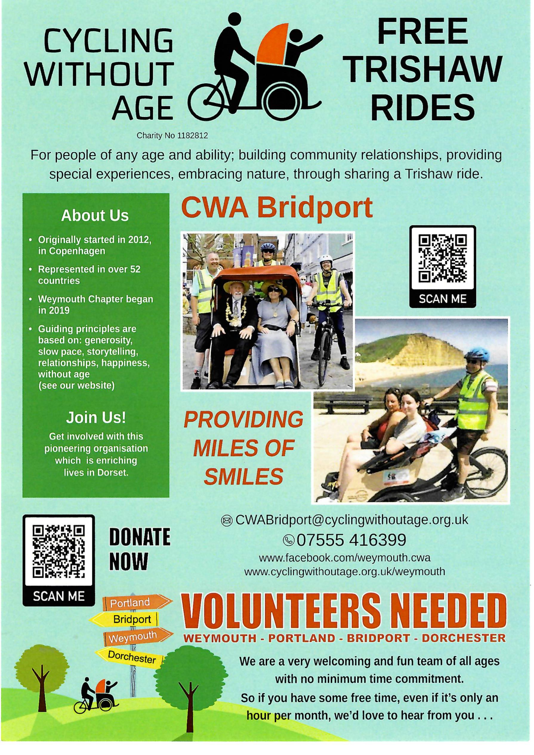 Cycling Without Age Volunteers needed!