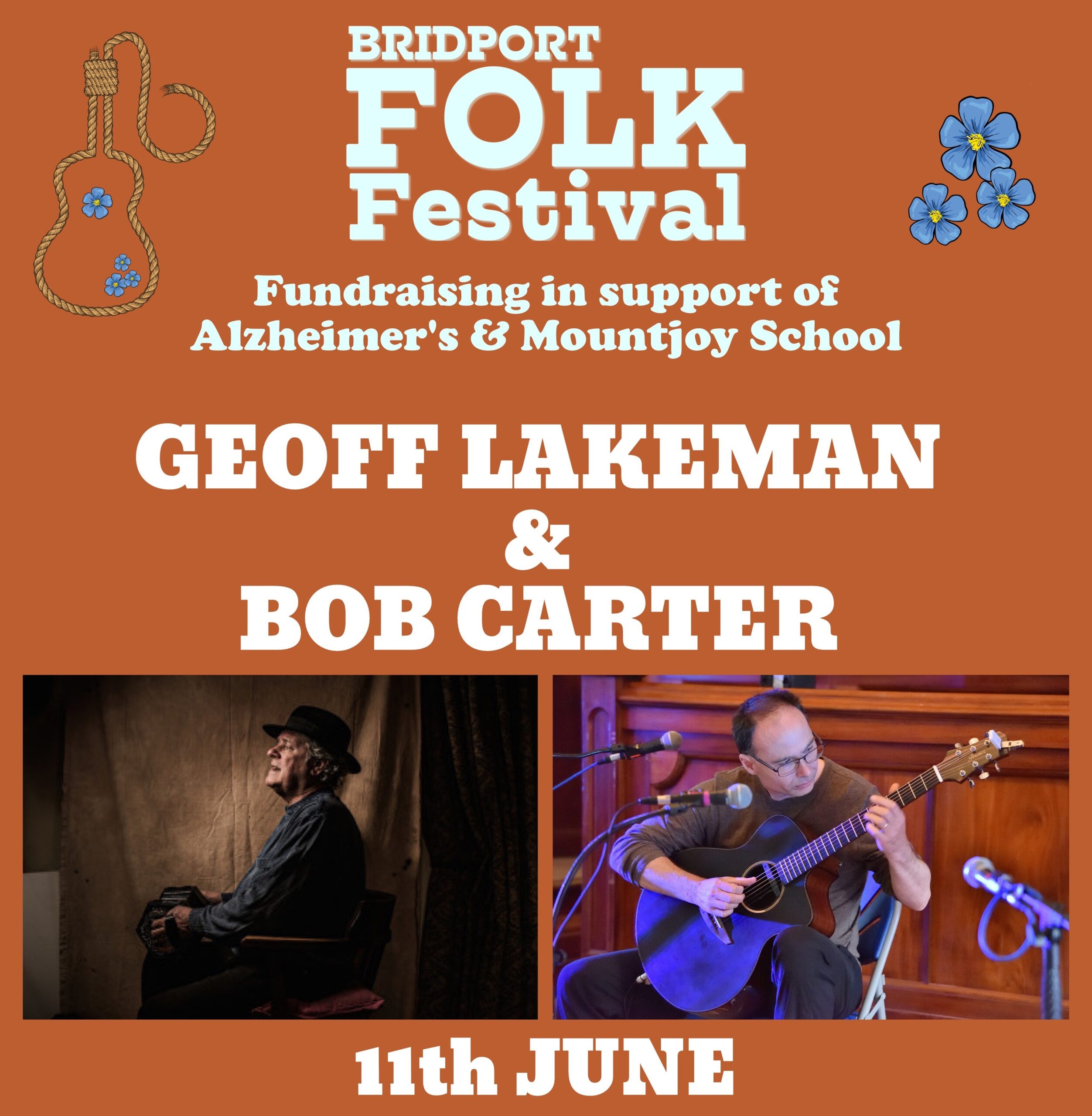 Folk Festival Fundraiser Geoff Lakeman & Bob Carter (Wednesday 11 June)