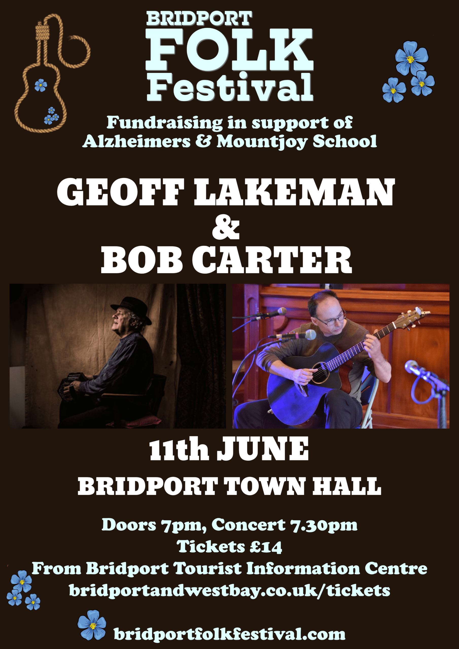 Folk Festival Fundraiser Geoff Lakeman & Bob Carter (Wednesday 11 June)