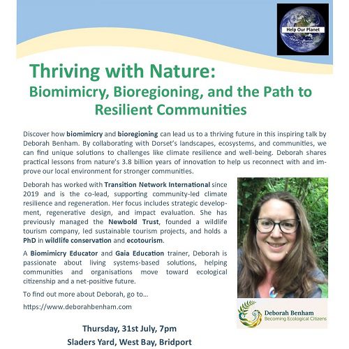 HOPTalks: Thriving With Nature (Thursday 31 July)