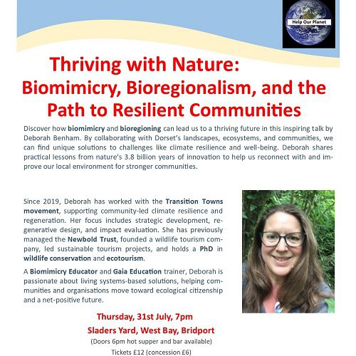 HOPTalks: Thriving With Nature (Thursday 31 July)