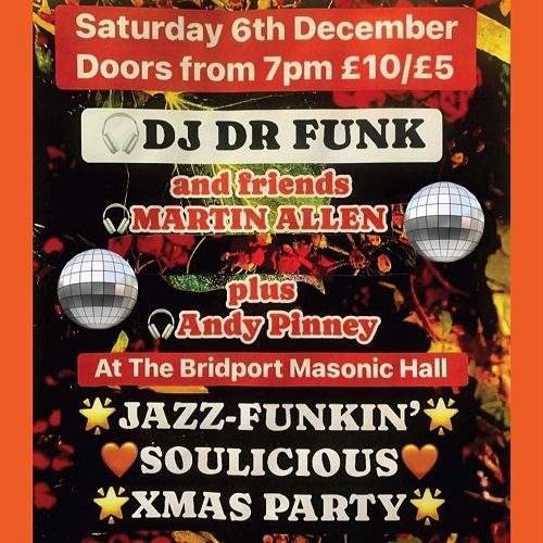 Bridport Jazz, Funk & Soul Night: Soul-ed Out Xmas Party  (Saturday 06 December)