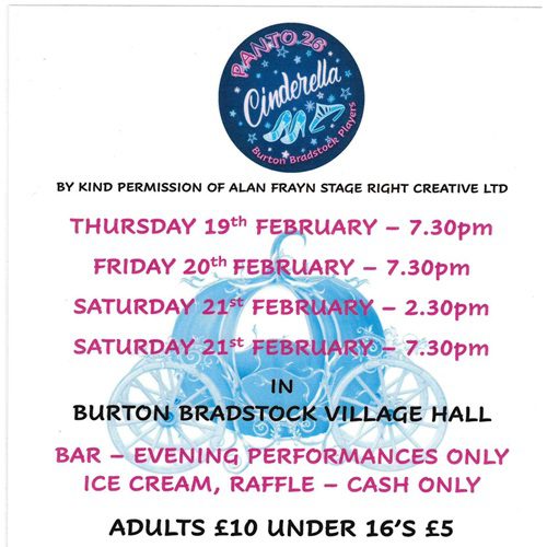 Burton Bradstock Players present : Cinderella (Thursday 19 February)
