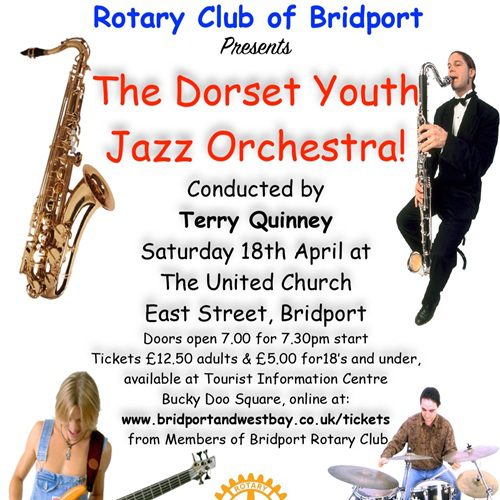 Rotary Club of Bridport presents The Dorset Youth Jazz Orchestra (Saturday 18 April)