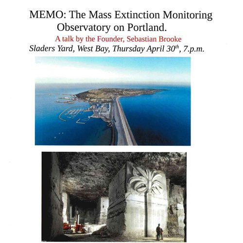 MEMO: The Mass Extinction Monitoring Observatory on Portland (Thursday 30 April)