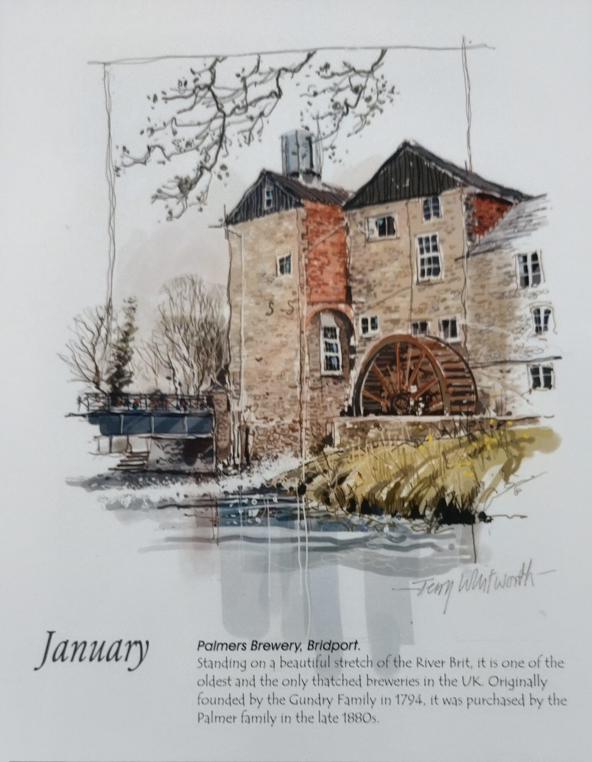 Sketchbook Calendar of Bridport 2027 by Terry Whitworth - Image 3