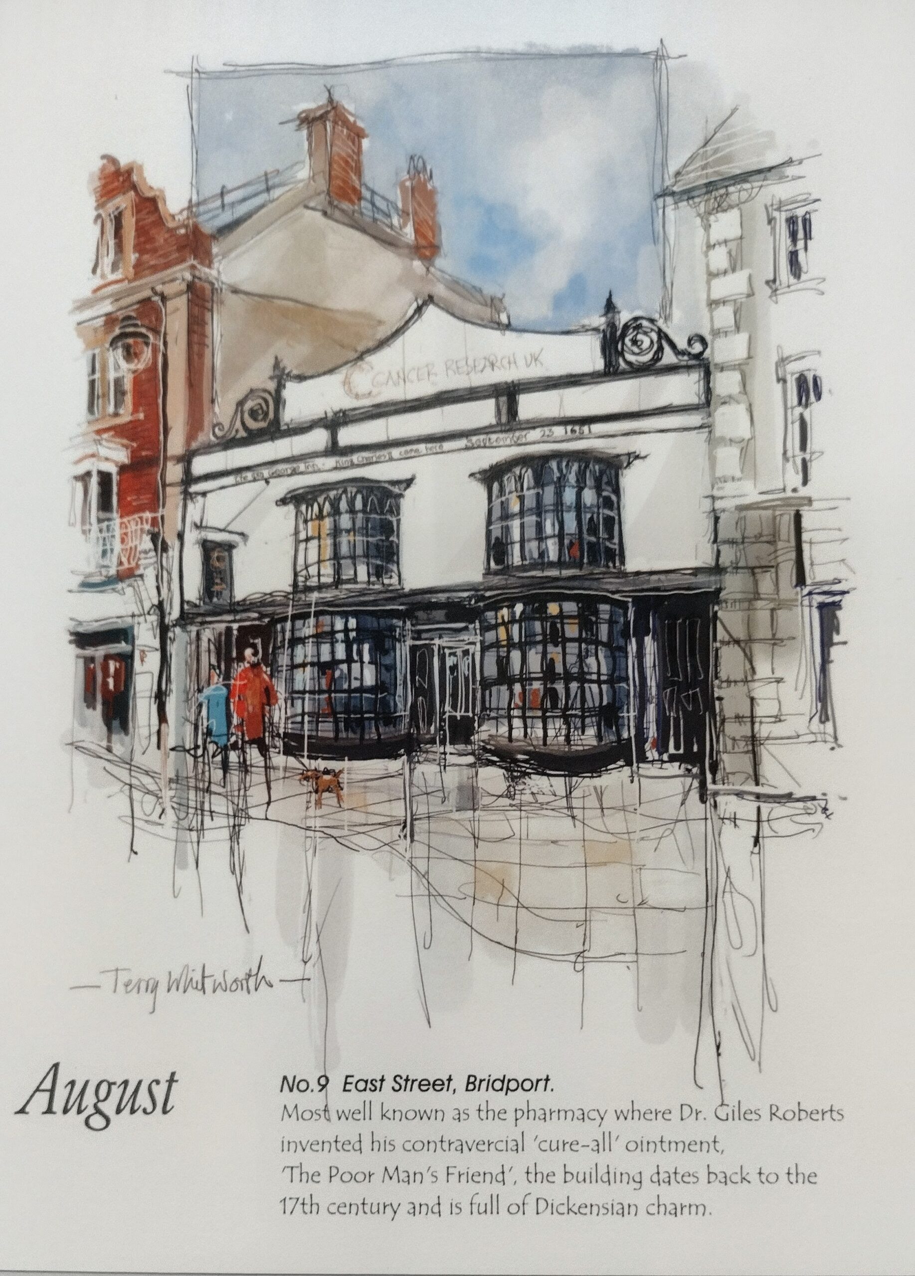 Sketchbook Calendar of Bridport 2027 by Terry Whitworth - Image 10