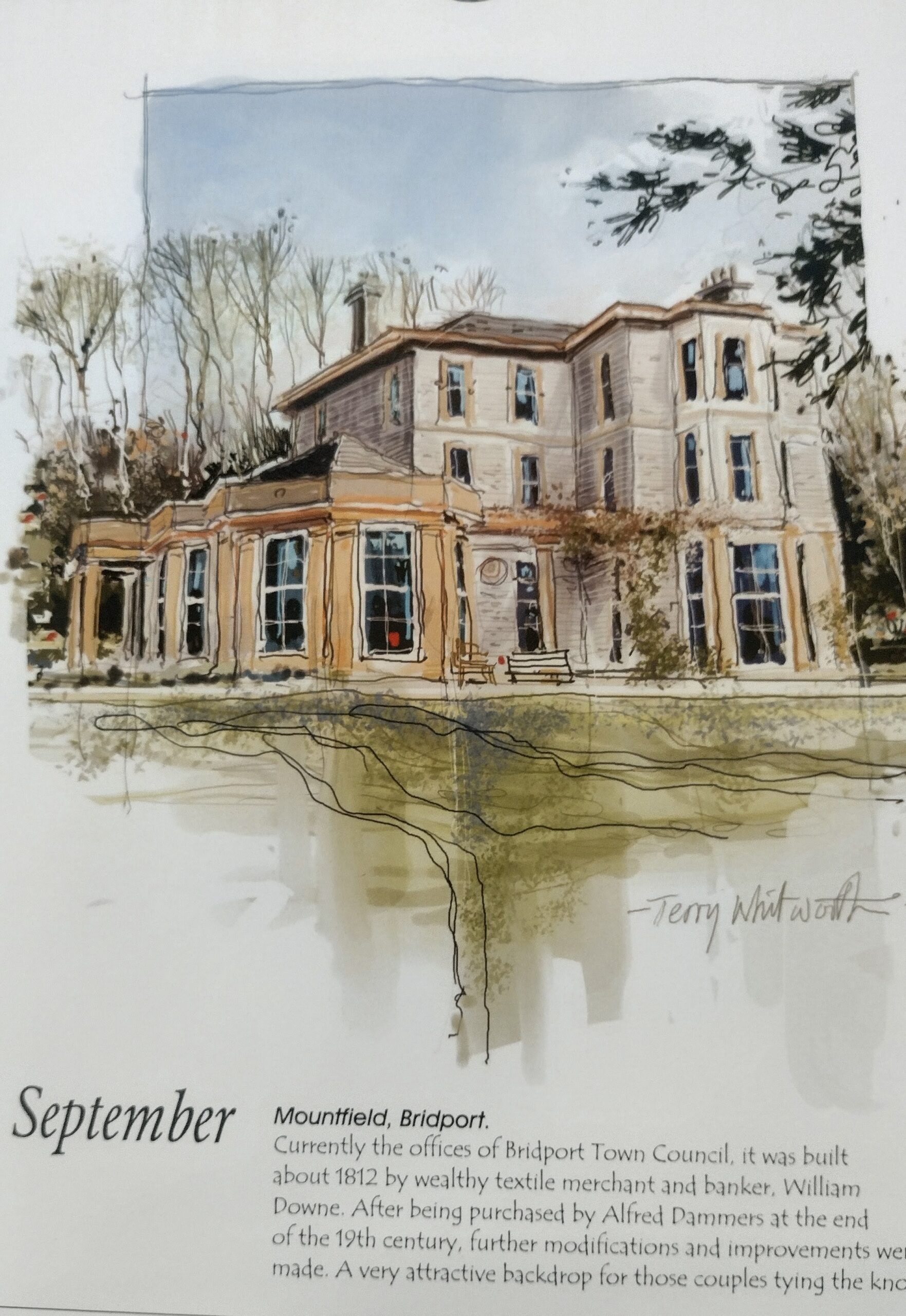 Sketchbook Calendar of Bridport 2027 by Terry Whitworth - Image 11