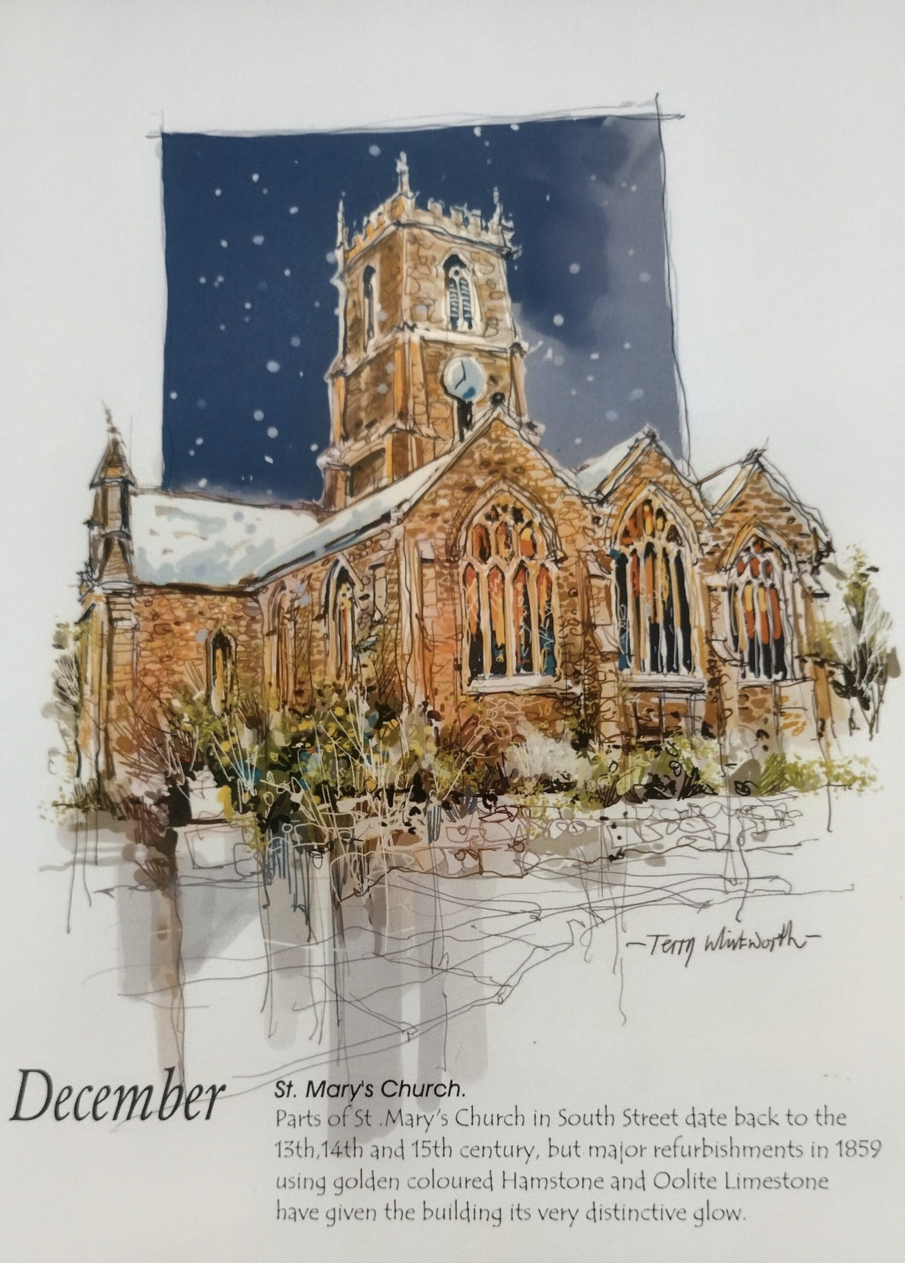 Sketchbook Calendar of Bridport 2027 by Terry Whitworth - Image 14