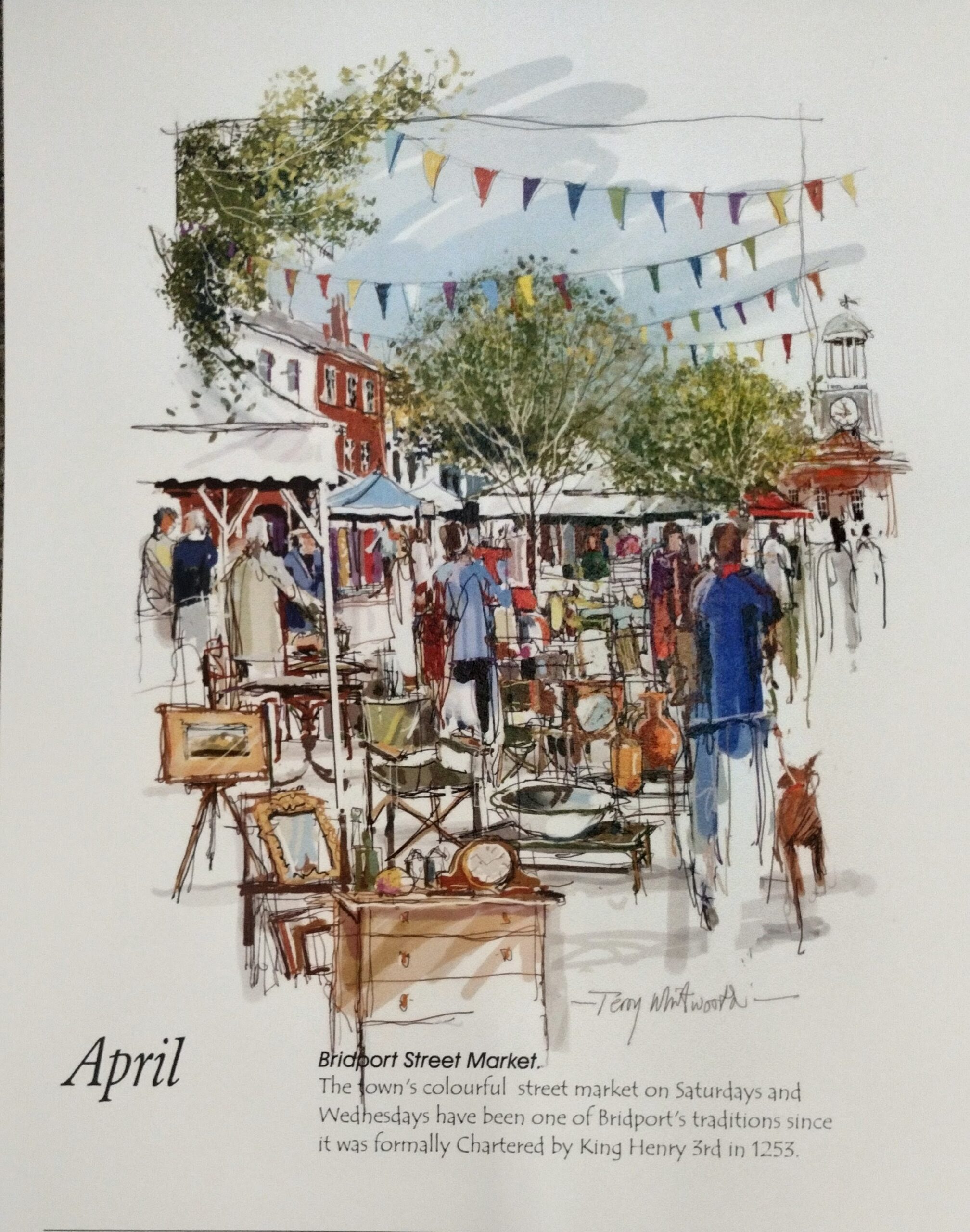 Sketchbook Calendar of Bridport 2027 by Terry Whitworth - Image 6