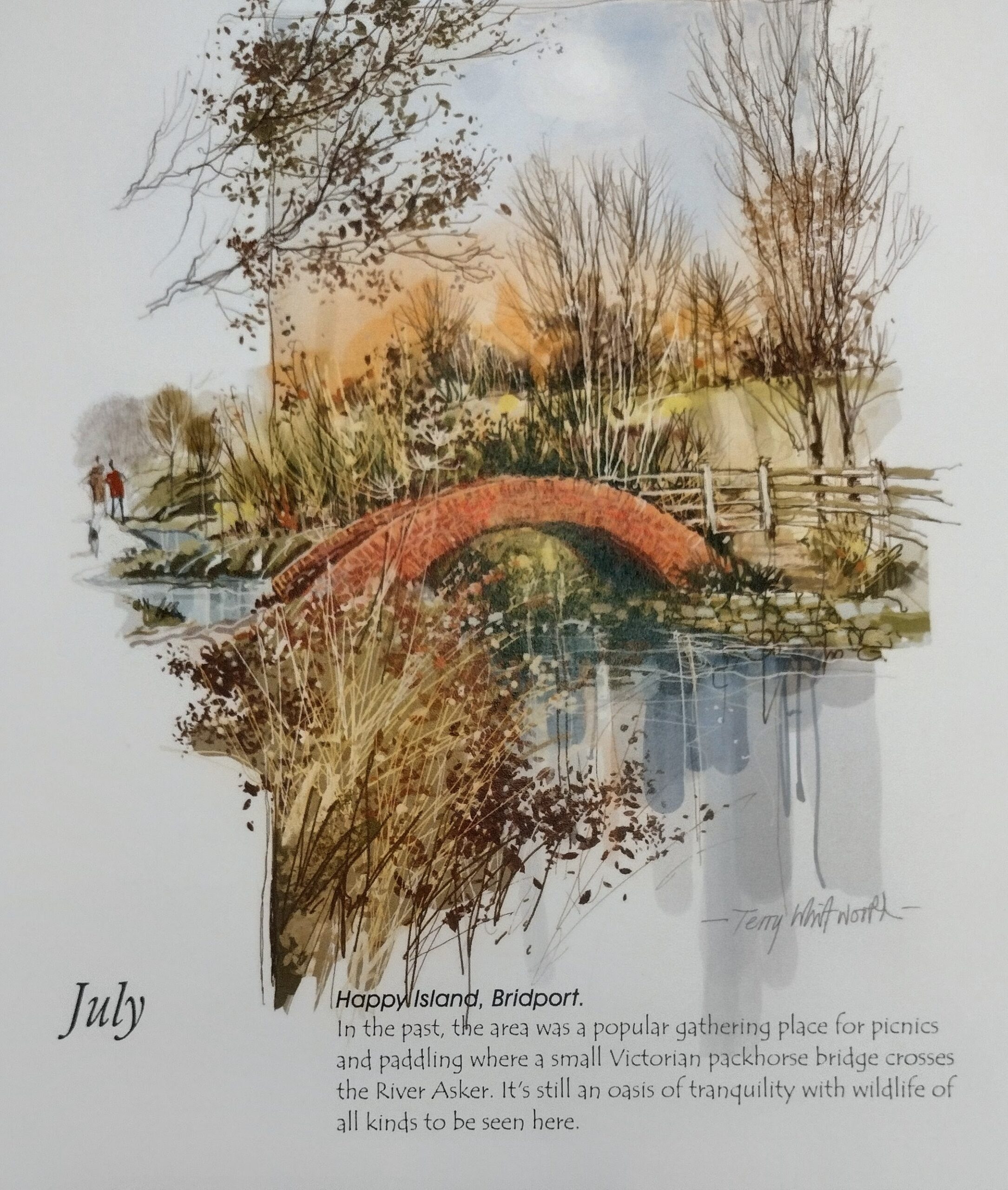 Sketchbook Calendar of Bridport 2027 by Terry Whitworth - Image 9