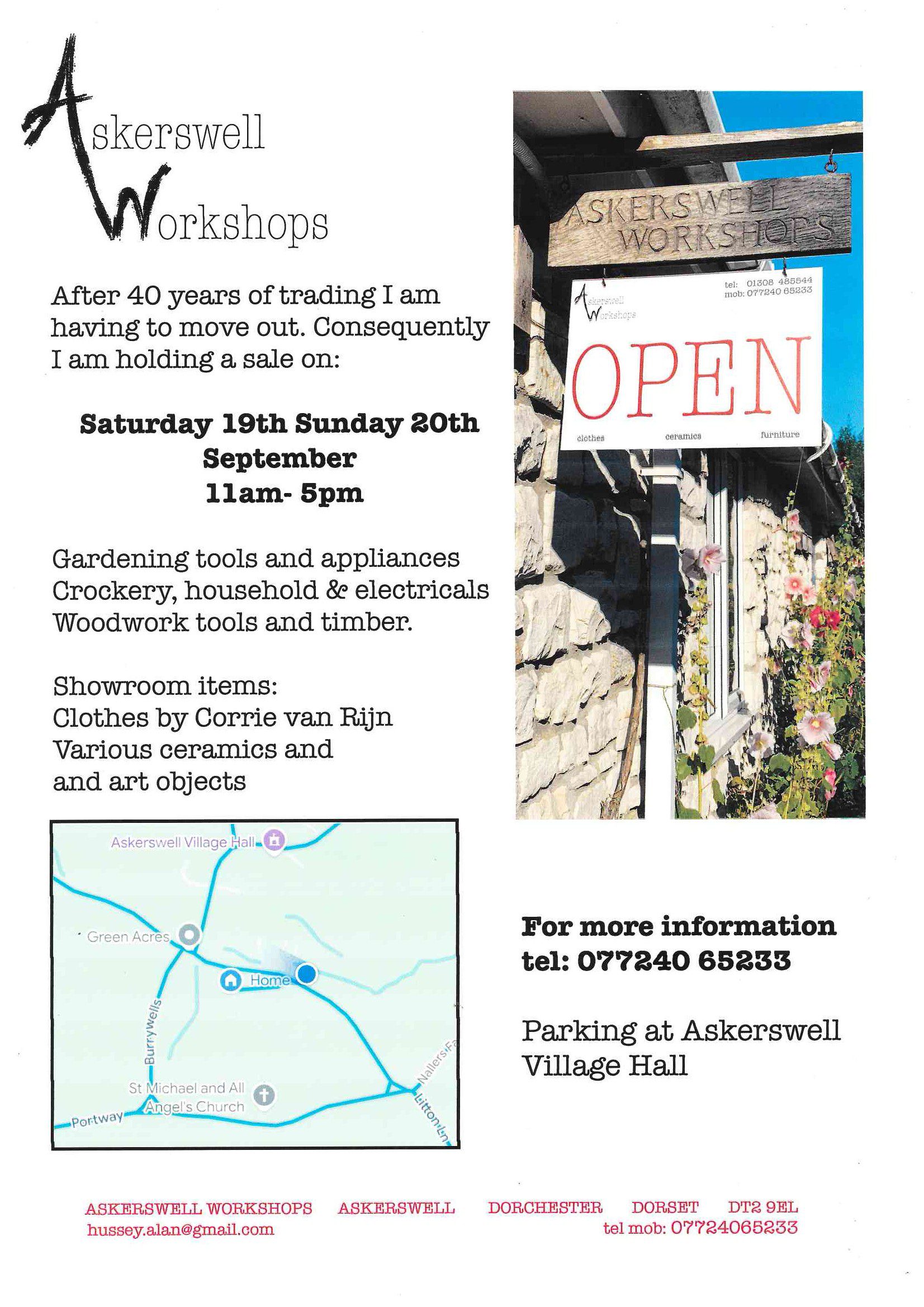 Askerswell Workshops