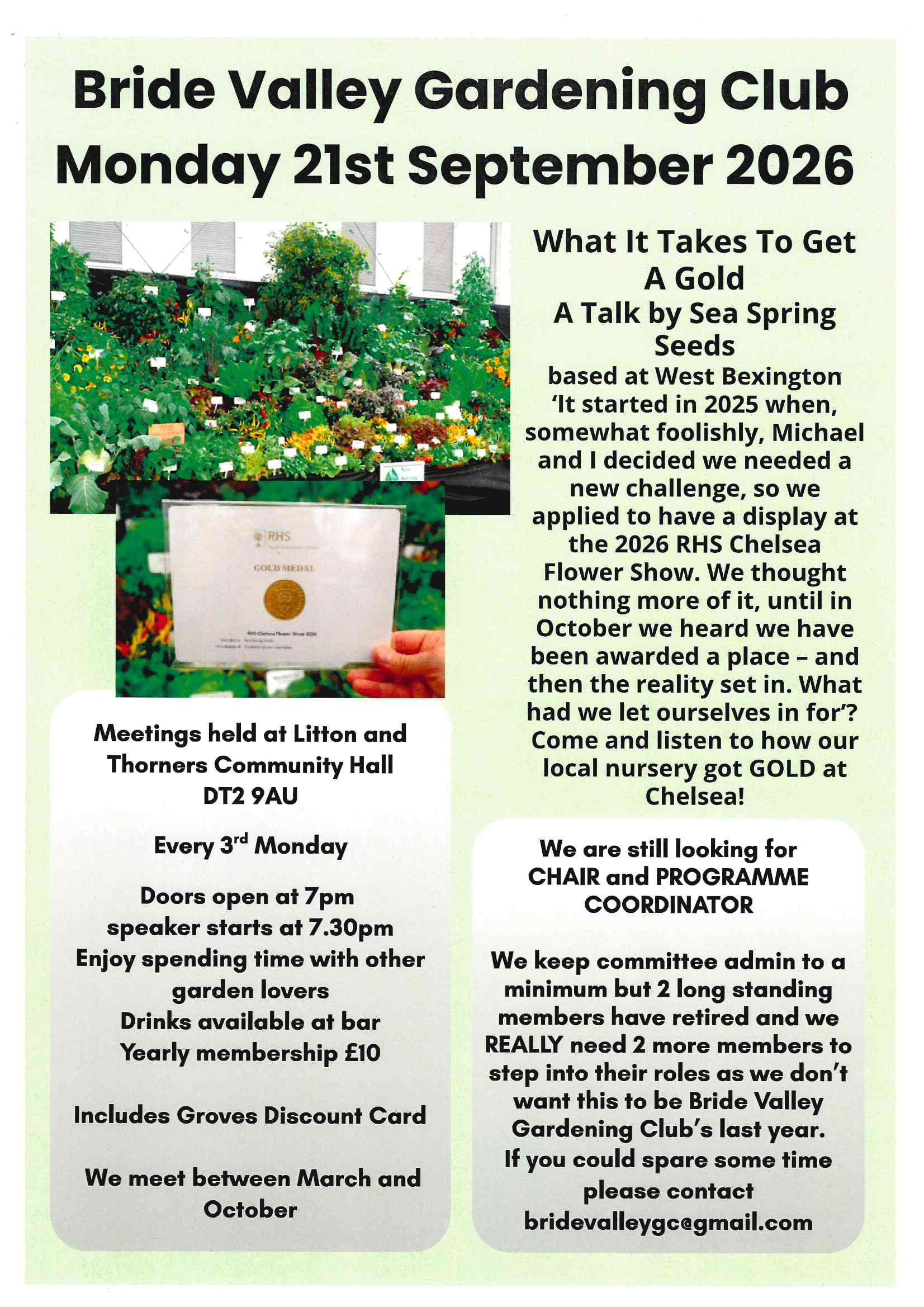 Bride Valley Gardening Club