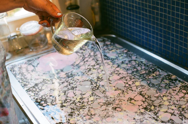 Festive Marbling