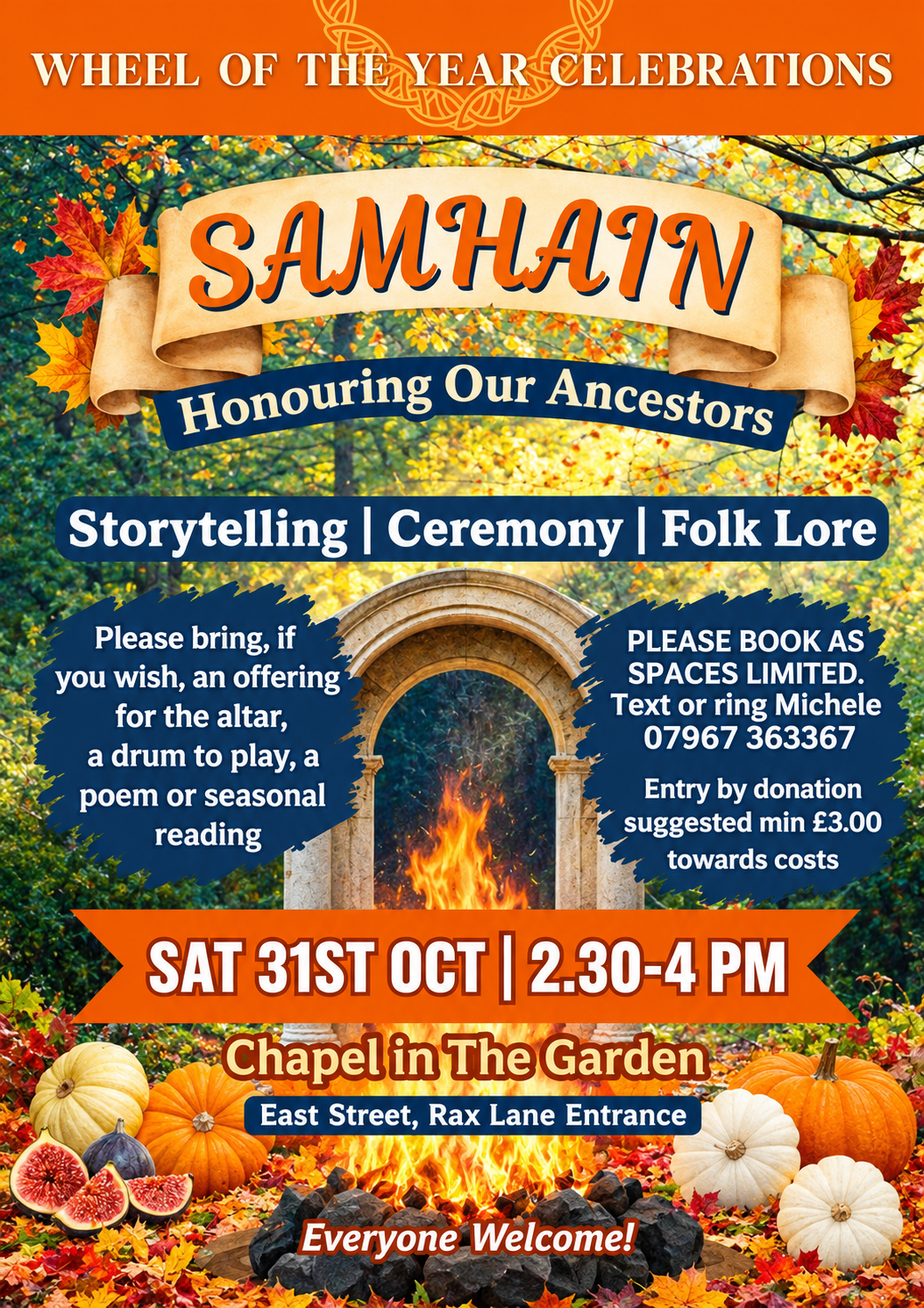 Samhain Autumn Harvest Celebration Poster